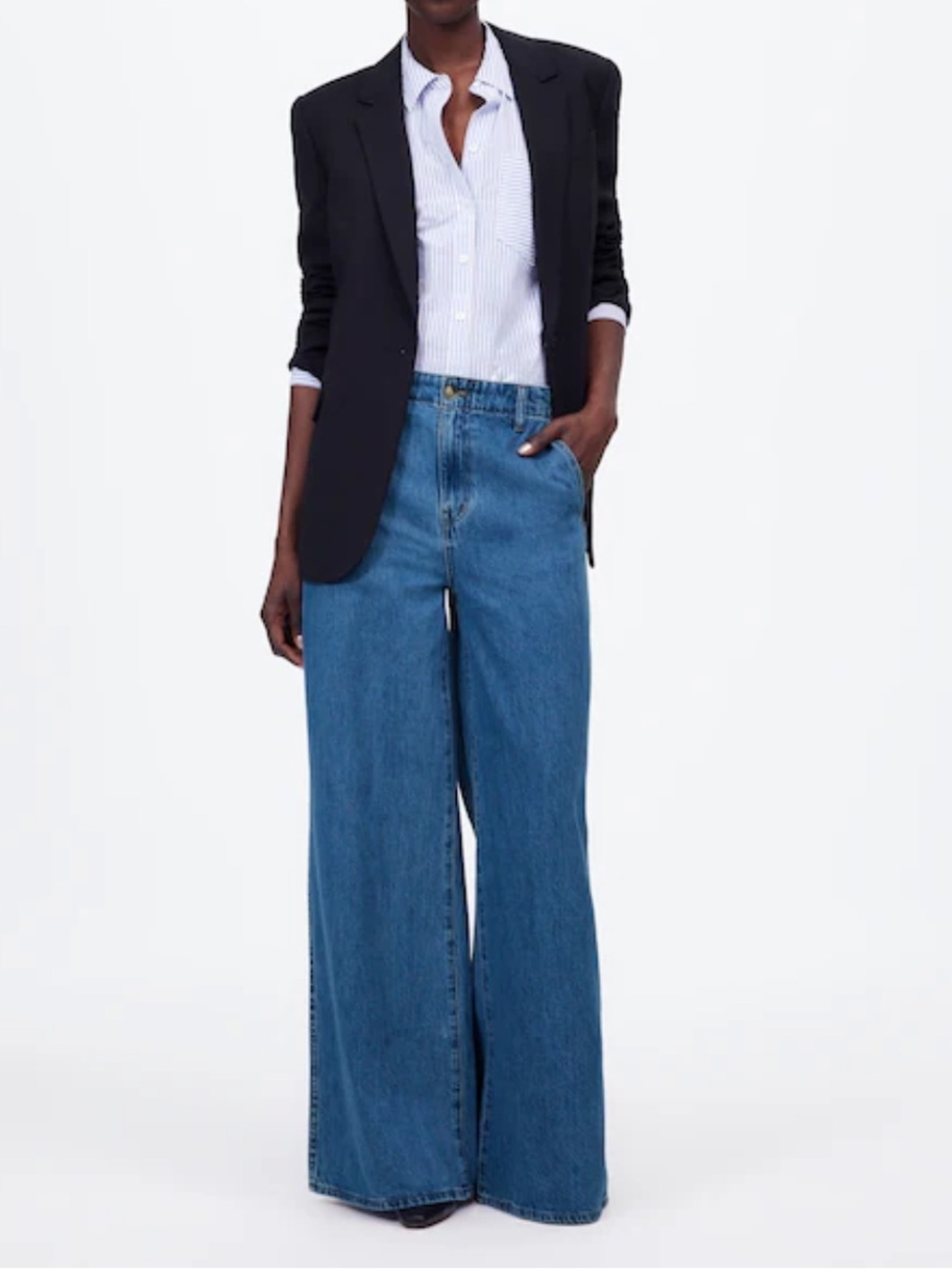 Madewell Wide Sweep Denim Trousers